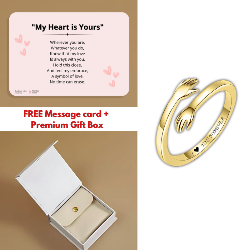 Hug Ring + FREE Message Card & Gift Box