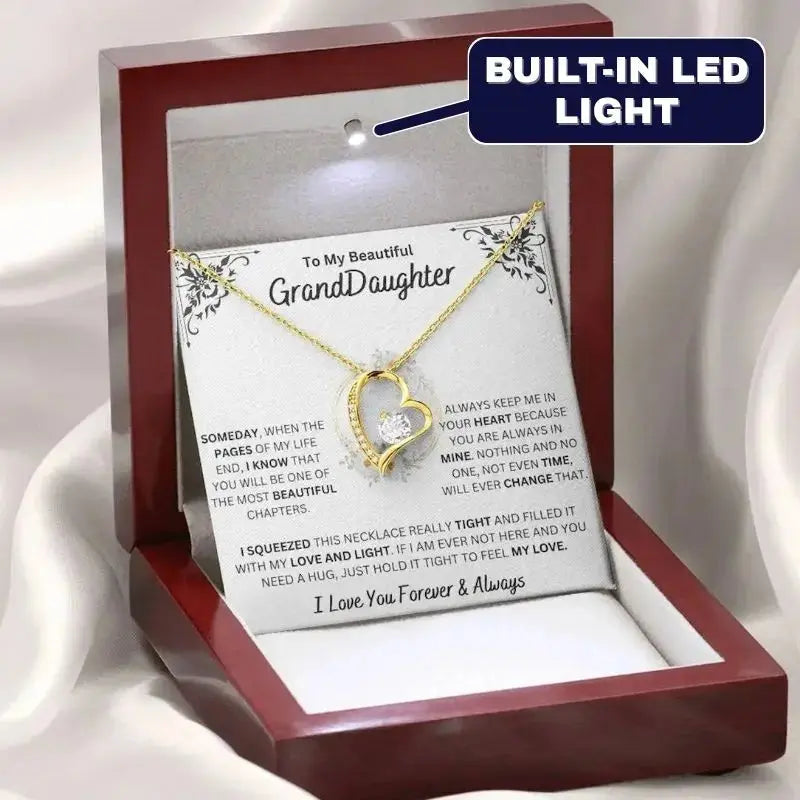 Always Keep Me In Your Heart - Granddaughter Necklace from Grandpa