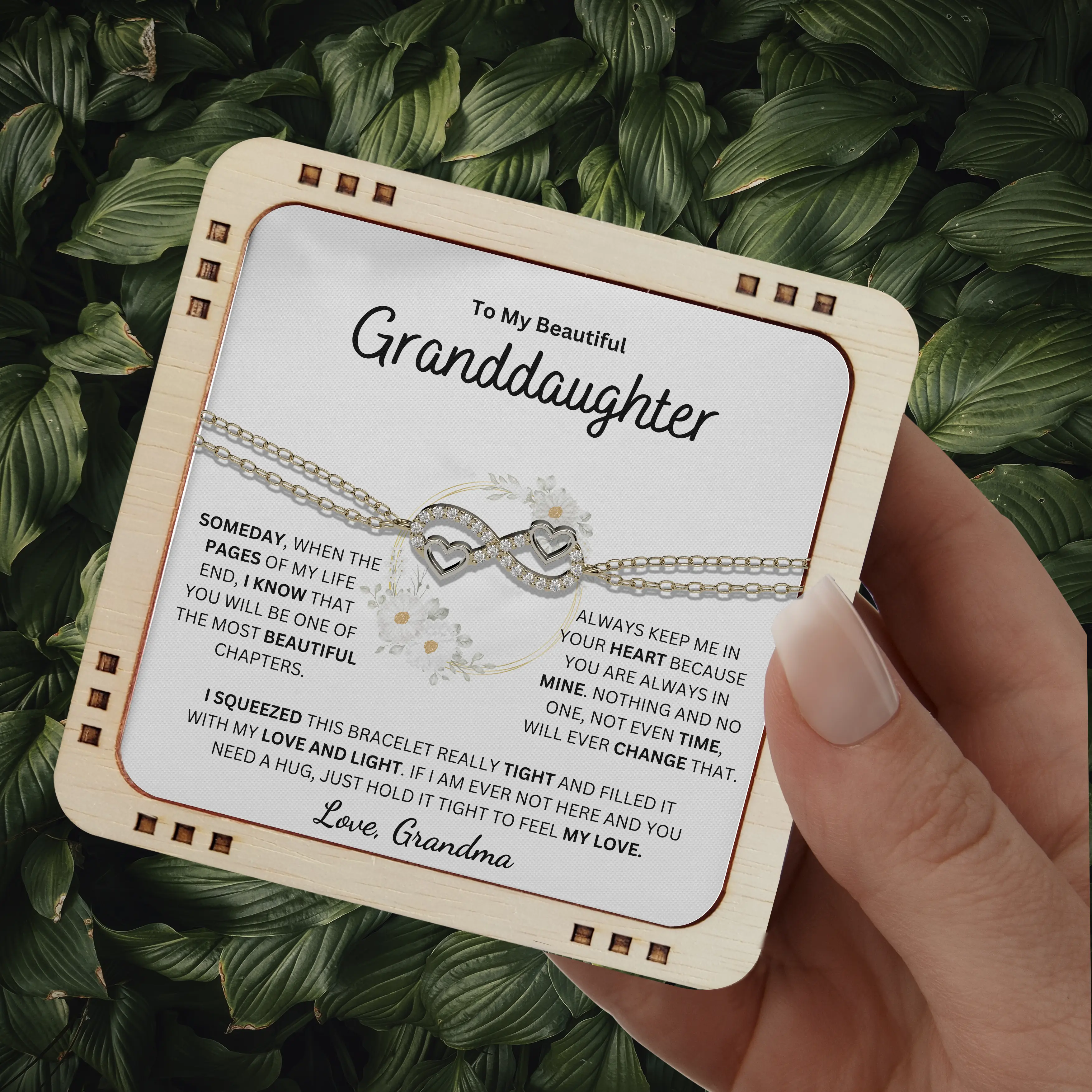Always Keep Me In Your Heart - Granddaughter Bracelet