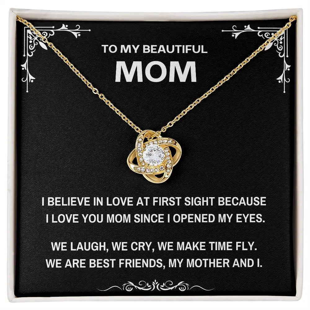 To My Mom - Necklace with Message Card