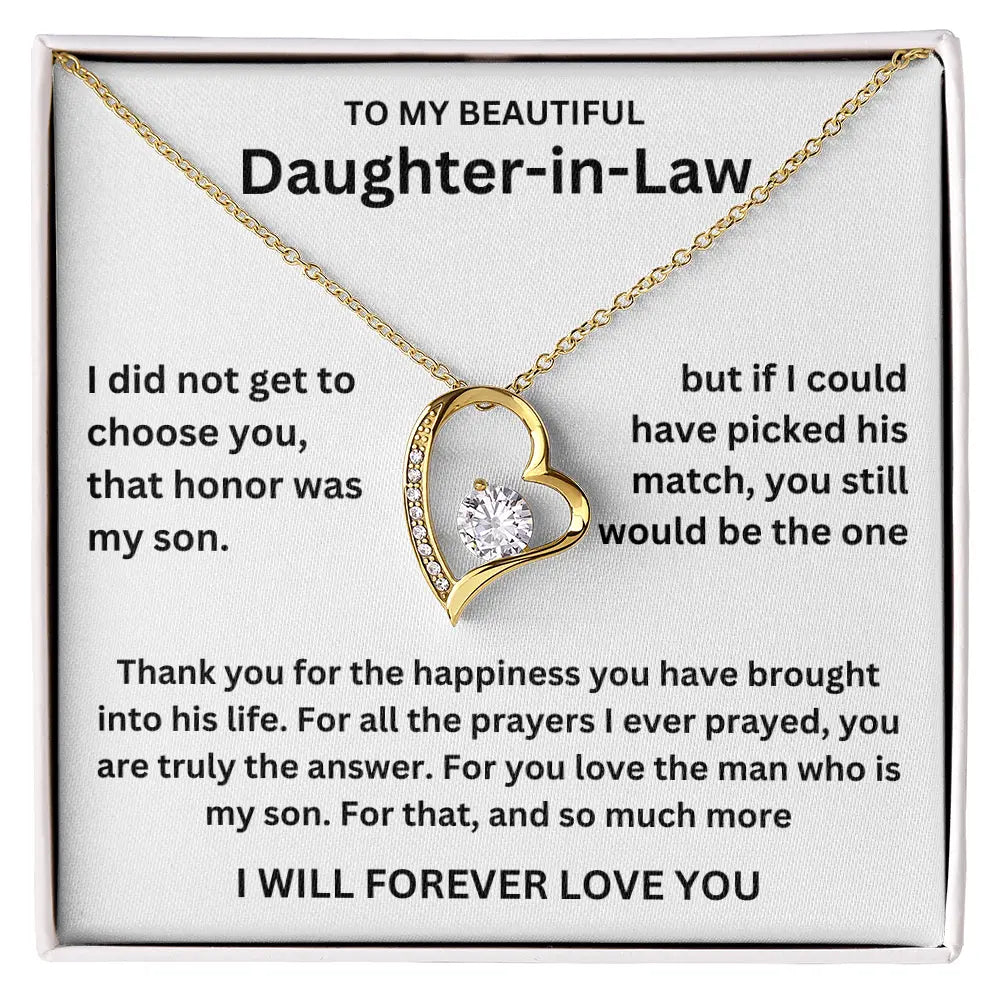 To My Daughter-In-Law - Forever Love Gift Set