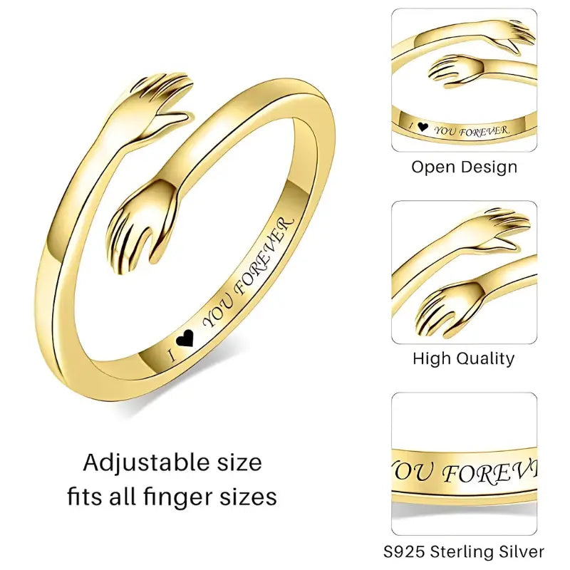 Hug Ring + FREE Message Card & Gift Box
