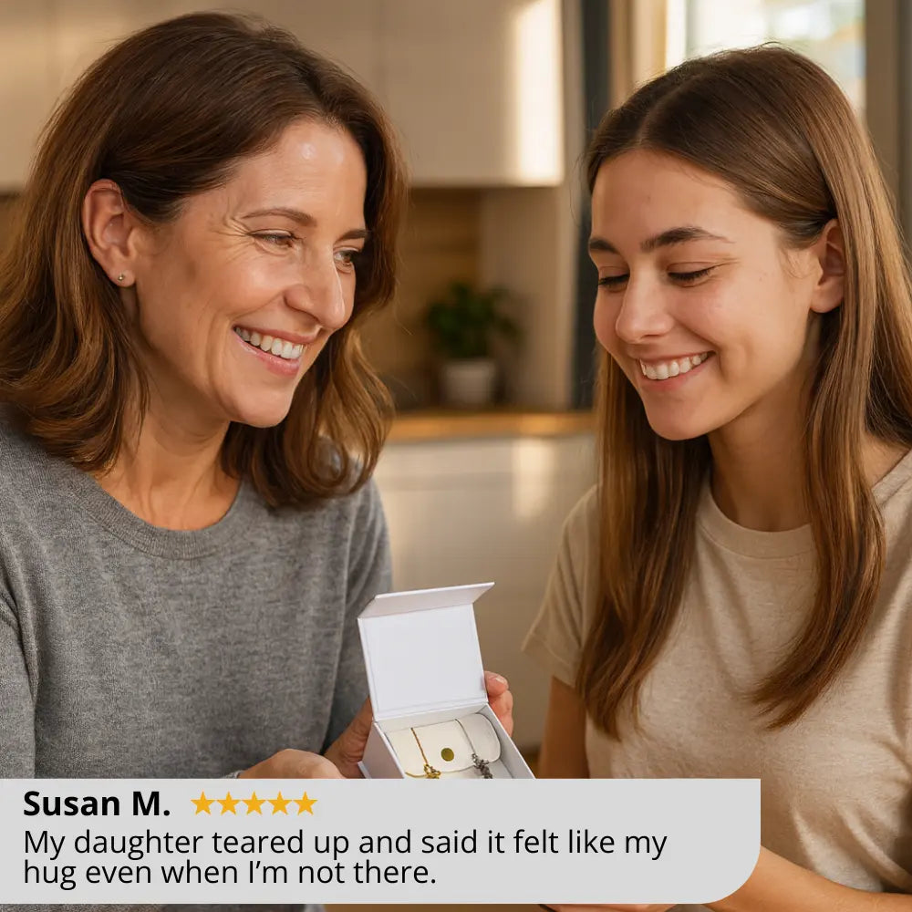 To My Daughter: Hug Necklace + FREE Gift Box