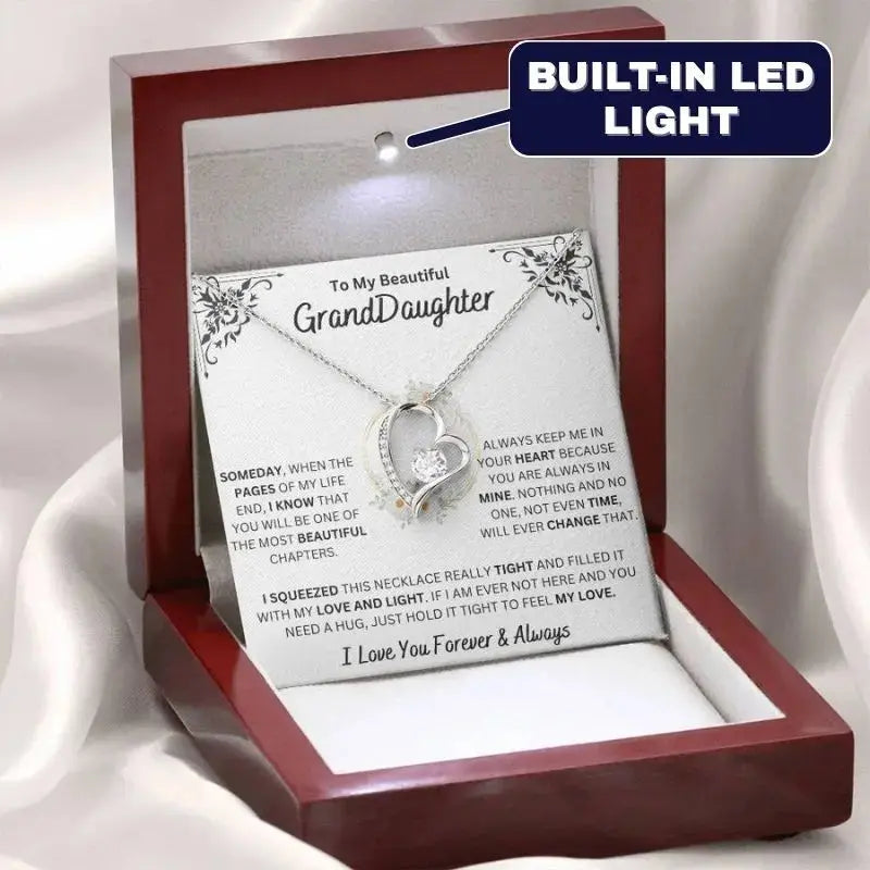 Always Keep Me In Your Heart - Granddaughter Necklace from Grandpa