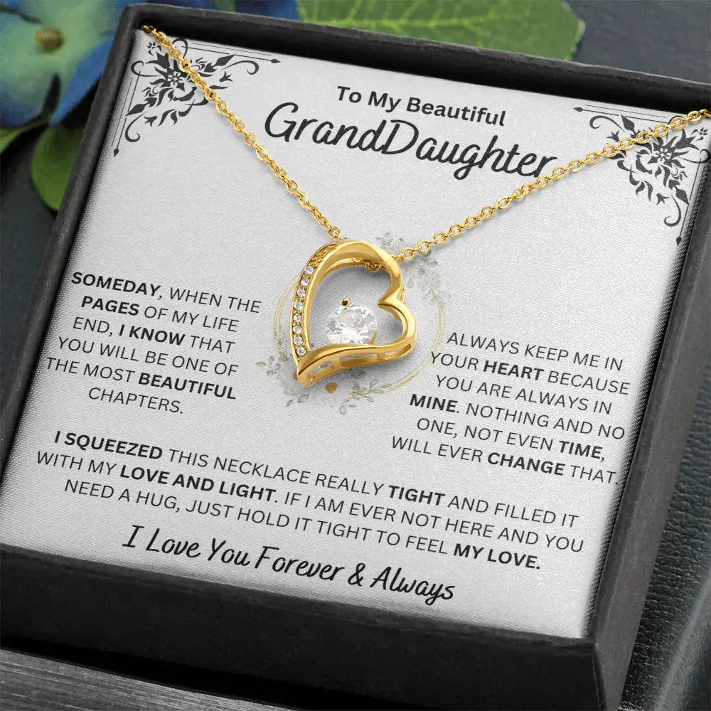 Always Keep Me In Your Heart - Granddaughter Necklace from Grandpa